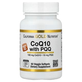 California Gold Nutrition CoQ10 with PQQ Veggie Softgels, 100 mg, 60 Count