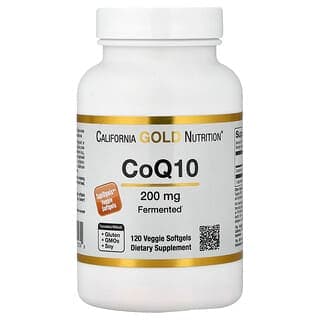 California Gold Nutrition CoQ10 200mg, 120 Veggie Softgels