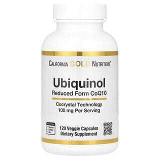 California Gold Nutrition Ubiquinol CoQ10 100 mg, 120 Veggie Capsules