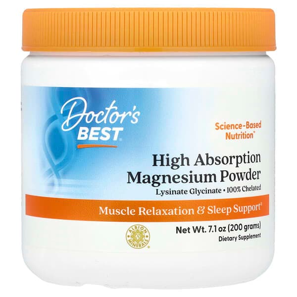 Doctor's Best High Absorption Magnesium Powder, 12.1 oz