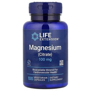 Life Extension, Magnesium (Citrate), 100 mg, 100 Vegetarian Capsules