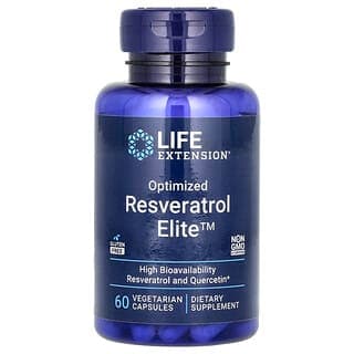 Life Extension Optimised Resveratrol Elite, 60 Vegetarian Capsules