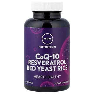 MRM Nutrition, CoQ-10, Resveratrol, Red Yeast Rice, 60 Capsules