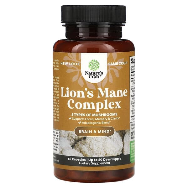 Nature's Craft Lion's Mane Complex, 240 Count