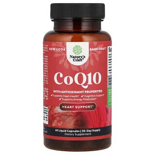 Nature's Craft, CoQ10, 60 Liquid Capsules (100 mg per Capsule)