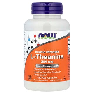 NOW Foods L-Theanine, 120 Veg Capsules
