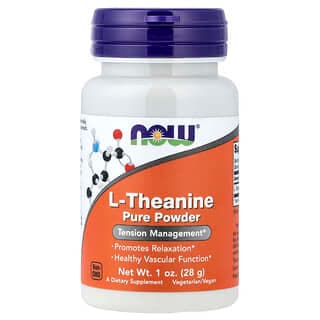NOW Foods L-Theanine Pure Powder, 1 oz