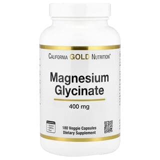 California Gold Nutrition Magnesium Glycinate, 180 Veggie Capsules