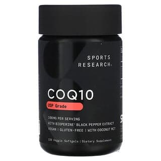 Sports Research CoQ10 with BioPerine, 100 mg, 120 Veggie Softgels
