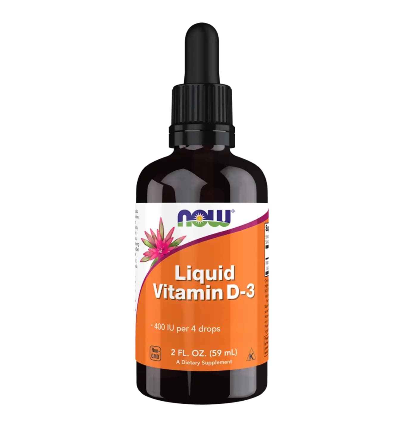 NOW Foods Liquid Vitamin D-3 400IU, 2 Fluid Ounce