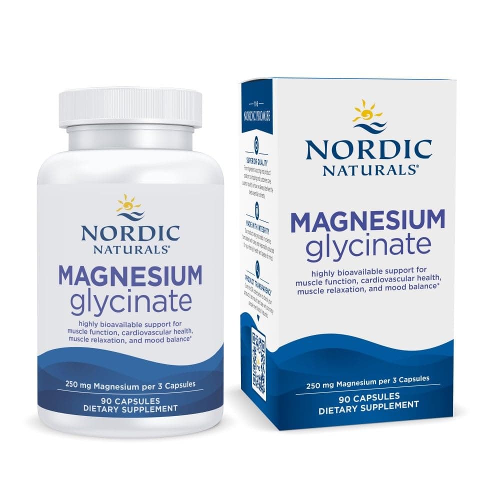 Nordic Naturals Magnesium Glycinate Capsules, 90 Count