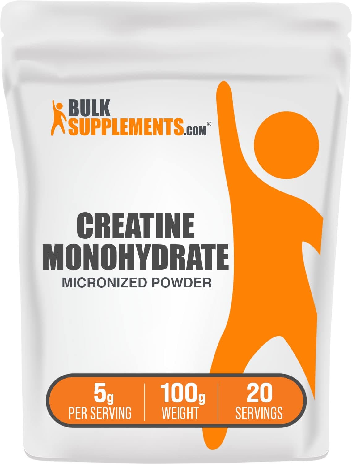 BulkSupplements Creatine Monohydrate Powder, 100g