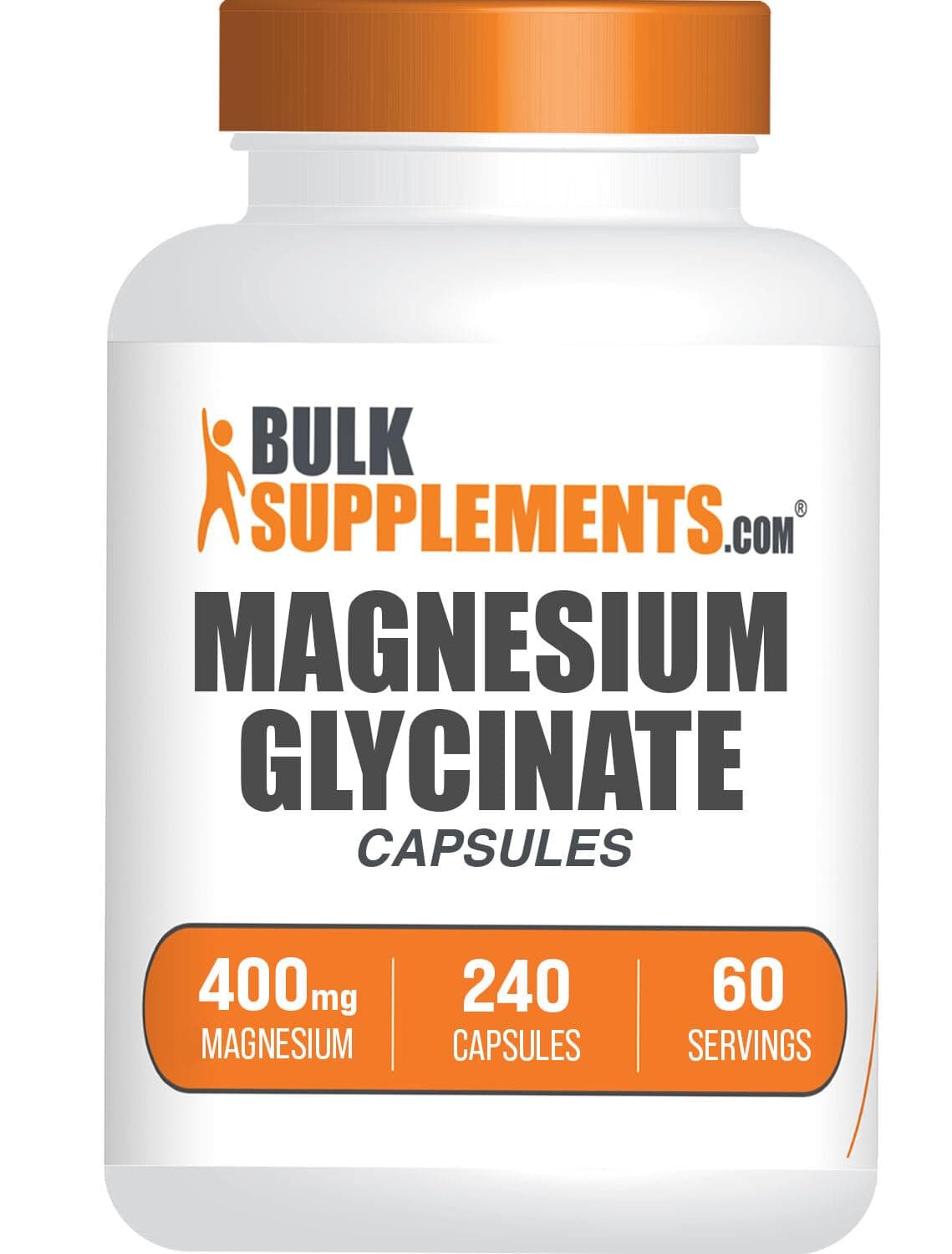 BulkSupplements Magnesium Glycinate Capsules, 240 Count