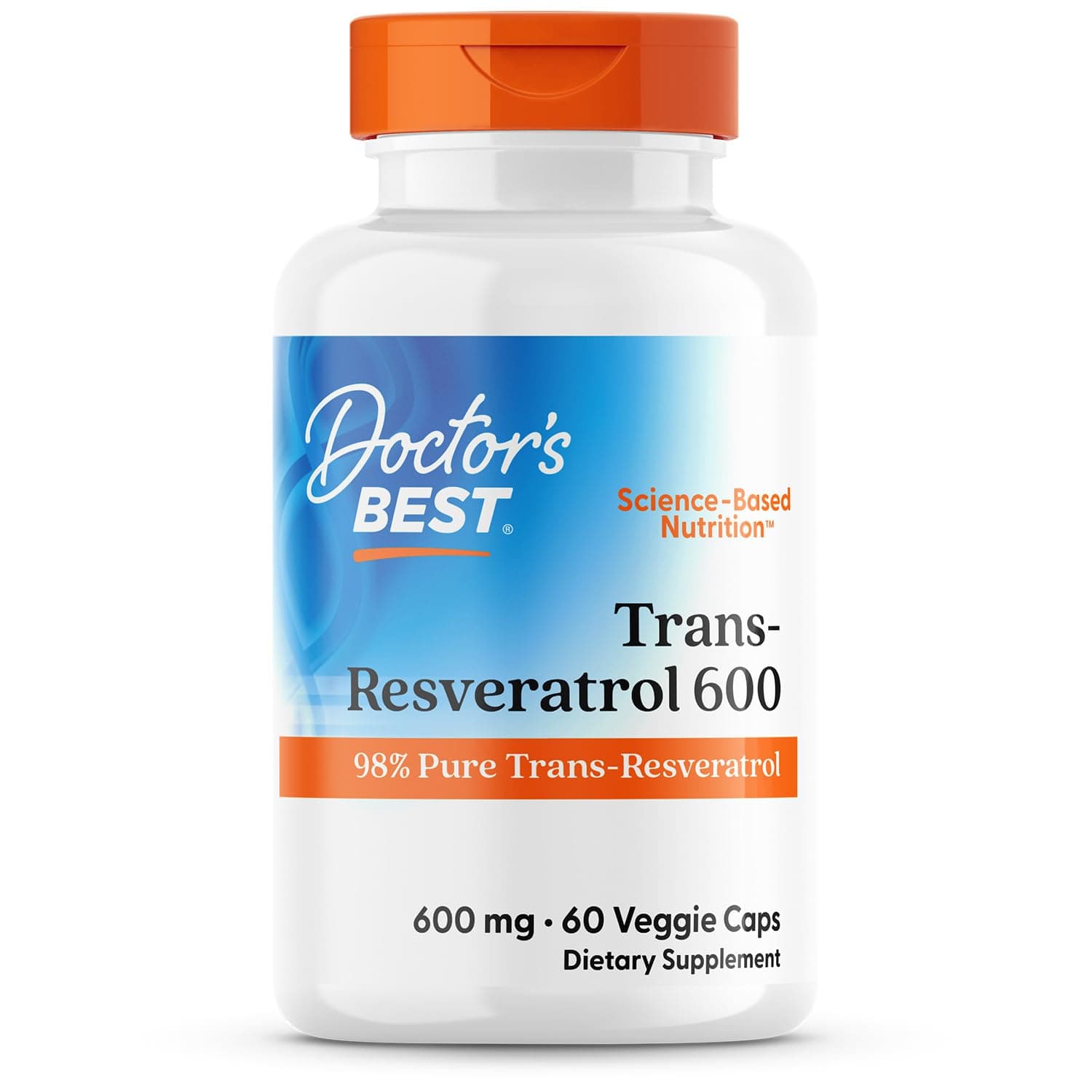 Doctor's BEST Trans Resveratrol 600 mg, 60 Veg Caps