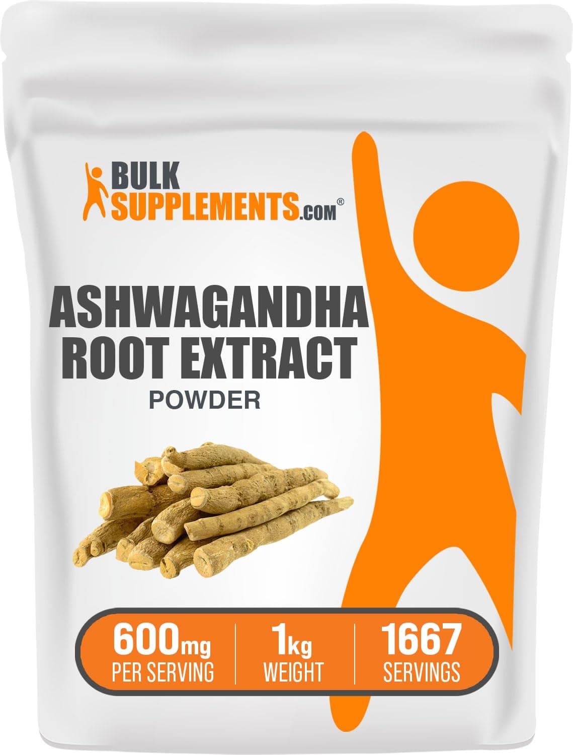 BulkSupplements Ashwagandha Root Extract Powder, 1kg
