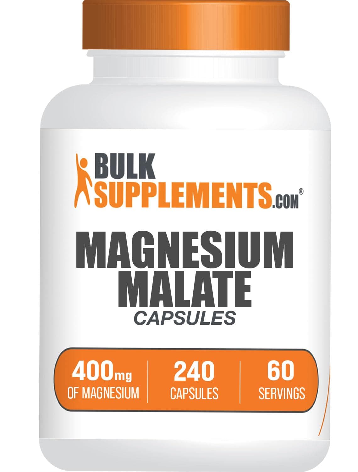 BulkSupplements Magnesium Malate Capsules, 240 Count