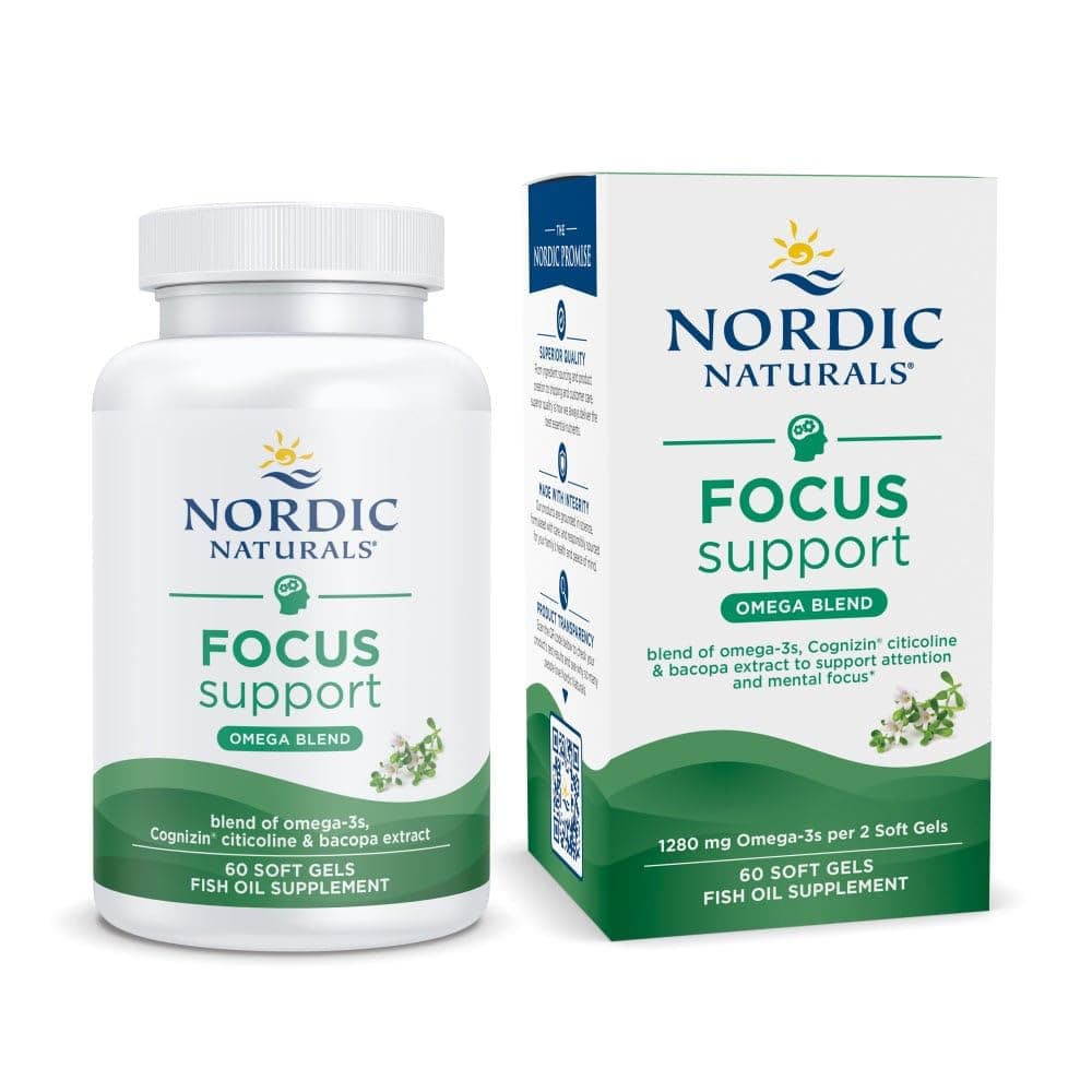 Nordic Naturals Omega Focus Lemon Soft Gels, 60 Count