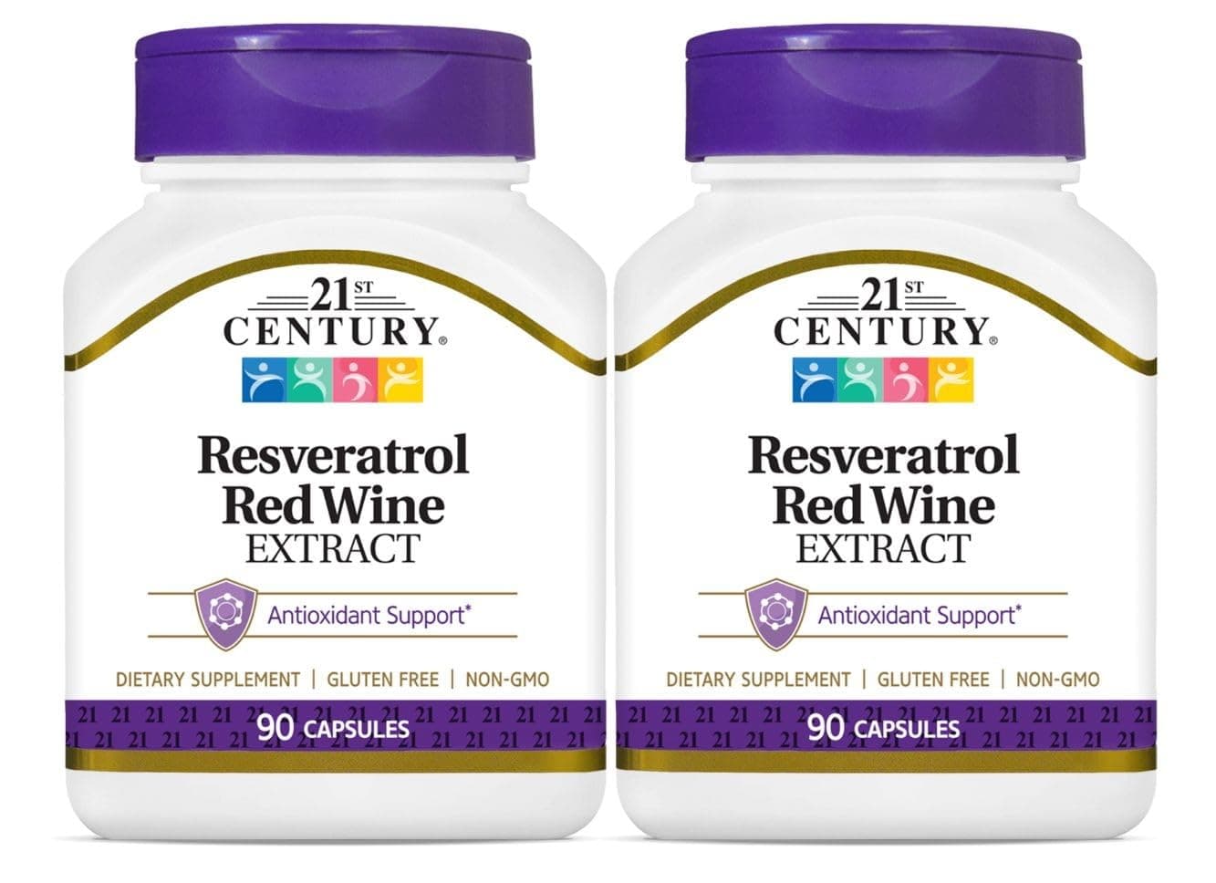 21st Century Resveratrol Red Wine Extract, 90 Capsules