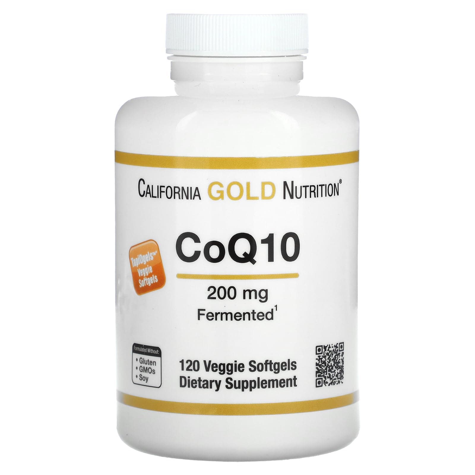 California Gold Nutrition CoQ10, 200 mg, 120 Veggie Softgels