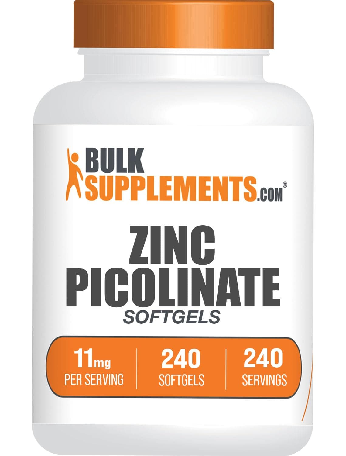 BulkSupplements Zinc Picolinate Softgels, 240 Count