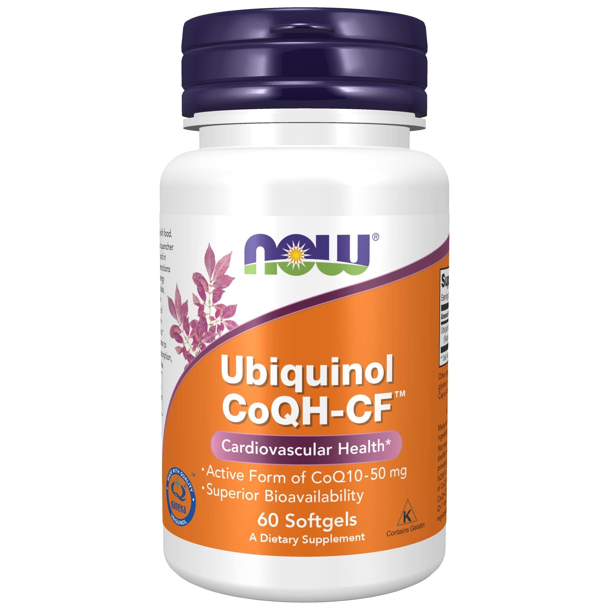 NOW Foods Ubiquinol CoQH-CF 50 mg, 60 Softgels