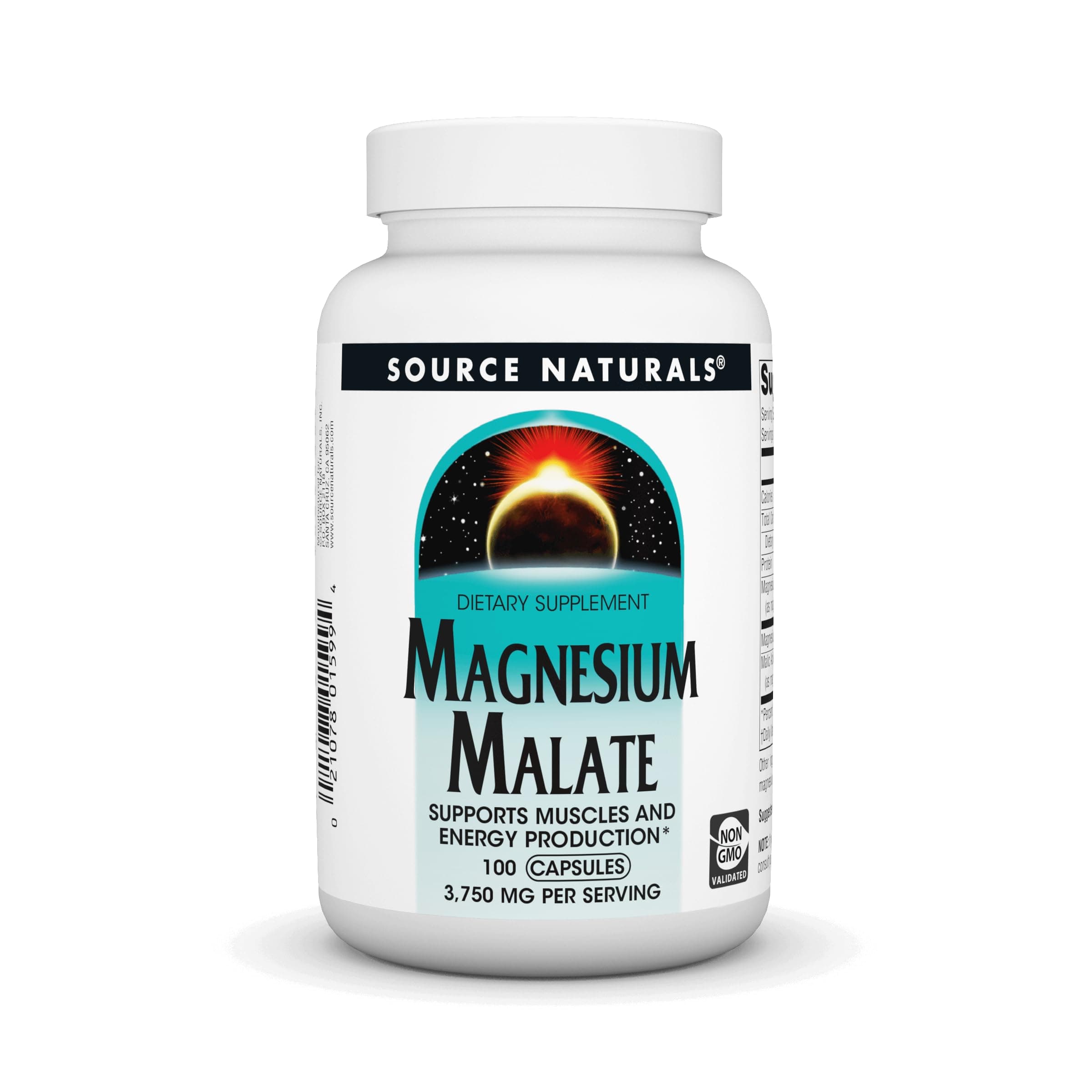 Source Naturals Magnesium Malate 3750 mg, 100 Capsules