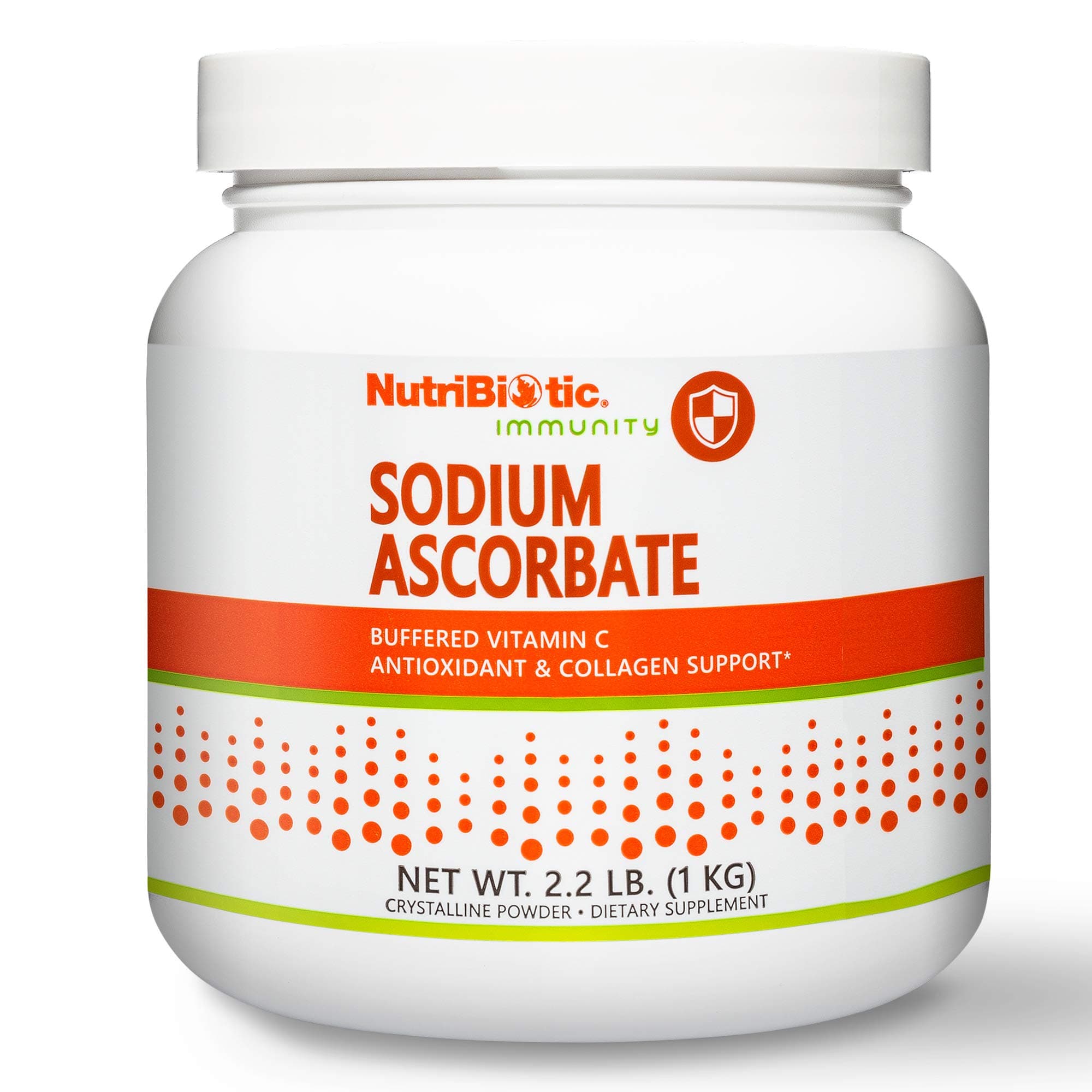 NutriBiotic Sodium Ascorbate Buffered Vitamin C Powder, 2.2 Lb | Vegan, Non-Acidic & Easier on Digestion Than Ascorbic Acid | Essential Immune Support & Antioxidant Supplement | Gluten & GMO Free